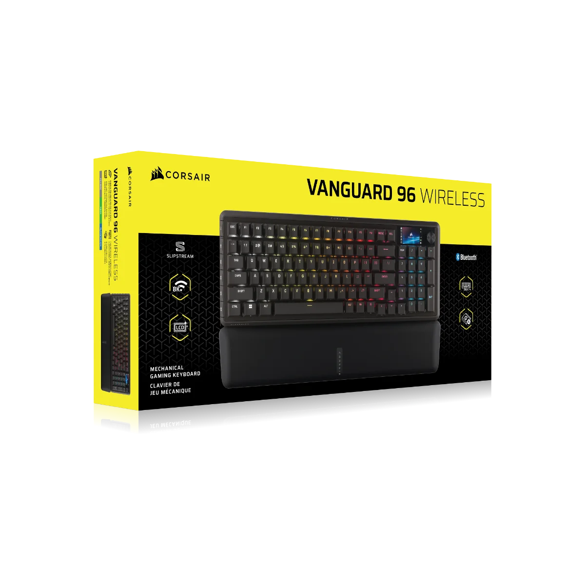 Φωτογραφία προϊόντος: Corsair VANGUARD 96 LCD Wireless Keyboard (RGB, MLX Plasma, PBT)