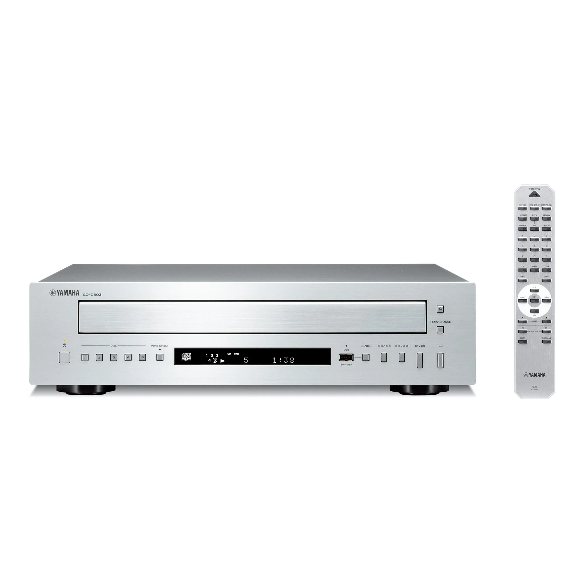 Φωτογραφία προϊόντος: YAMAHA CD-C603 | CD Player Πολλαπλών Δίσκων Silver