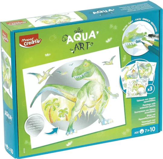 Φωτογραφία προϊόντος: MAPED CREATIVE AQUA ART - ΔΕΙΝΟΣΑΥΡΟΣ ΖΩΓΡΑΦΙΚΗ ΜΕ ΝΕΡΟΧΡΩΜΑΤΑ ΣΕ ΑΚΟΥΑΡΕΛΑ