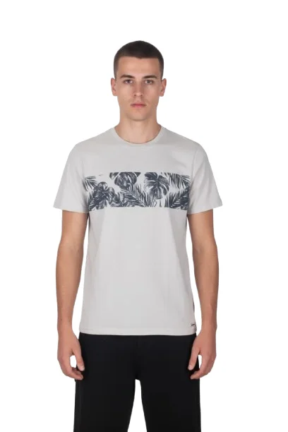 Φωτογραφία προϊόντος: Paco & Co Ανδρικό T-Shirt Jungle Leafs 2631042-02 Γκρι