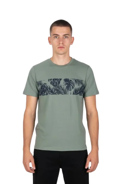 Φωτογραφία προϊόντος: Paco & Co Ανδρικό T-Shirt Jungle Leafs 2631042-01 Πράσινο