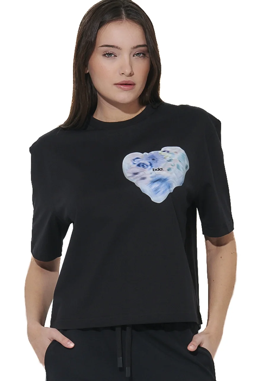 Φωτογραφία προϊόντος: Body Action Γυναικείο T-shirt 051624-01 Μαύρο