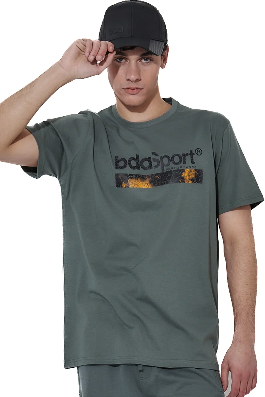 Φωτογραφία προϊόντος: Body Action Ανδρικό T-shirt 053616-07 Χακί