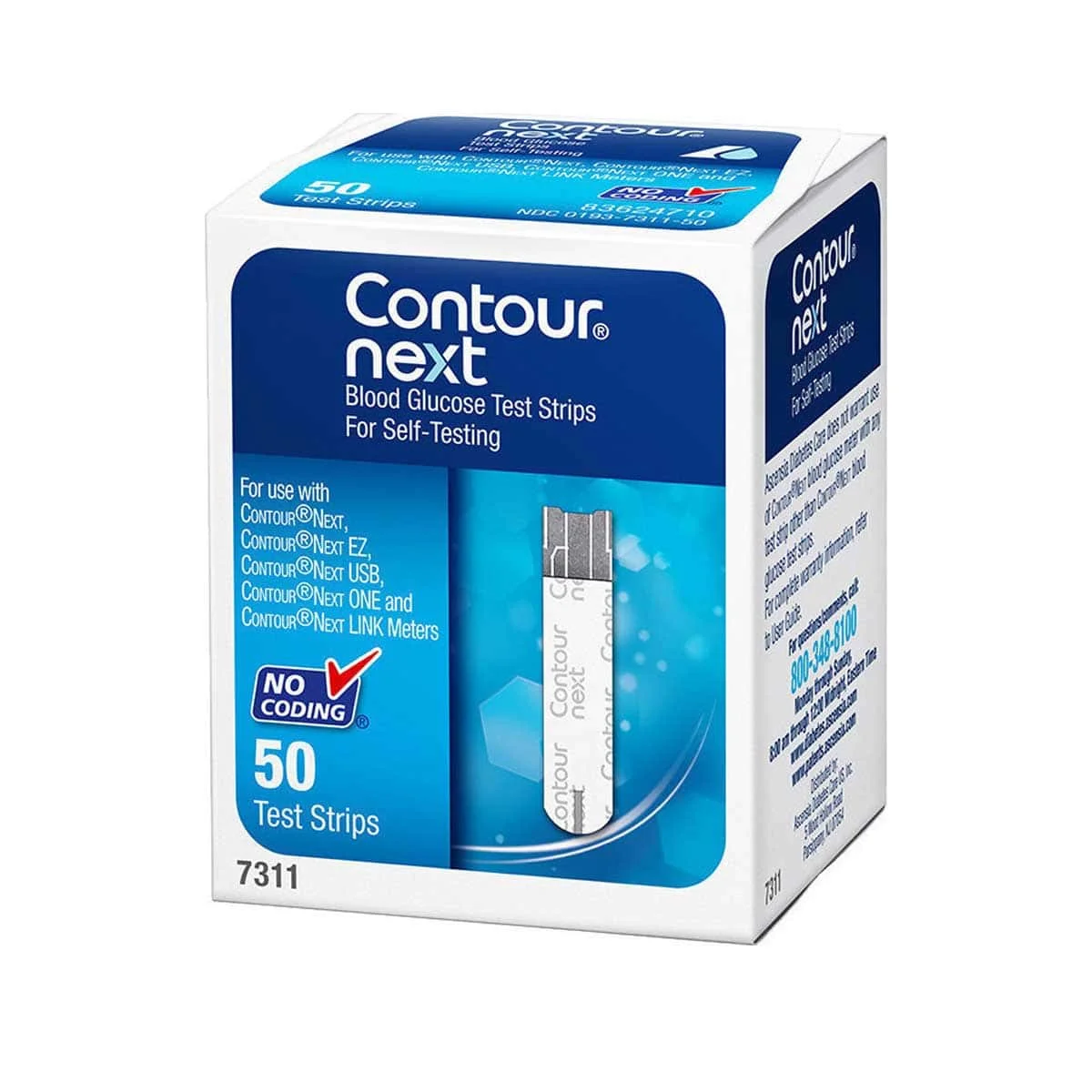 Φωτογραφία προϊόντος: Medipharmacy Contour Next Ταινίες Μέτρησης Ζαχάρου 50 τμχ