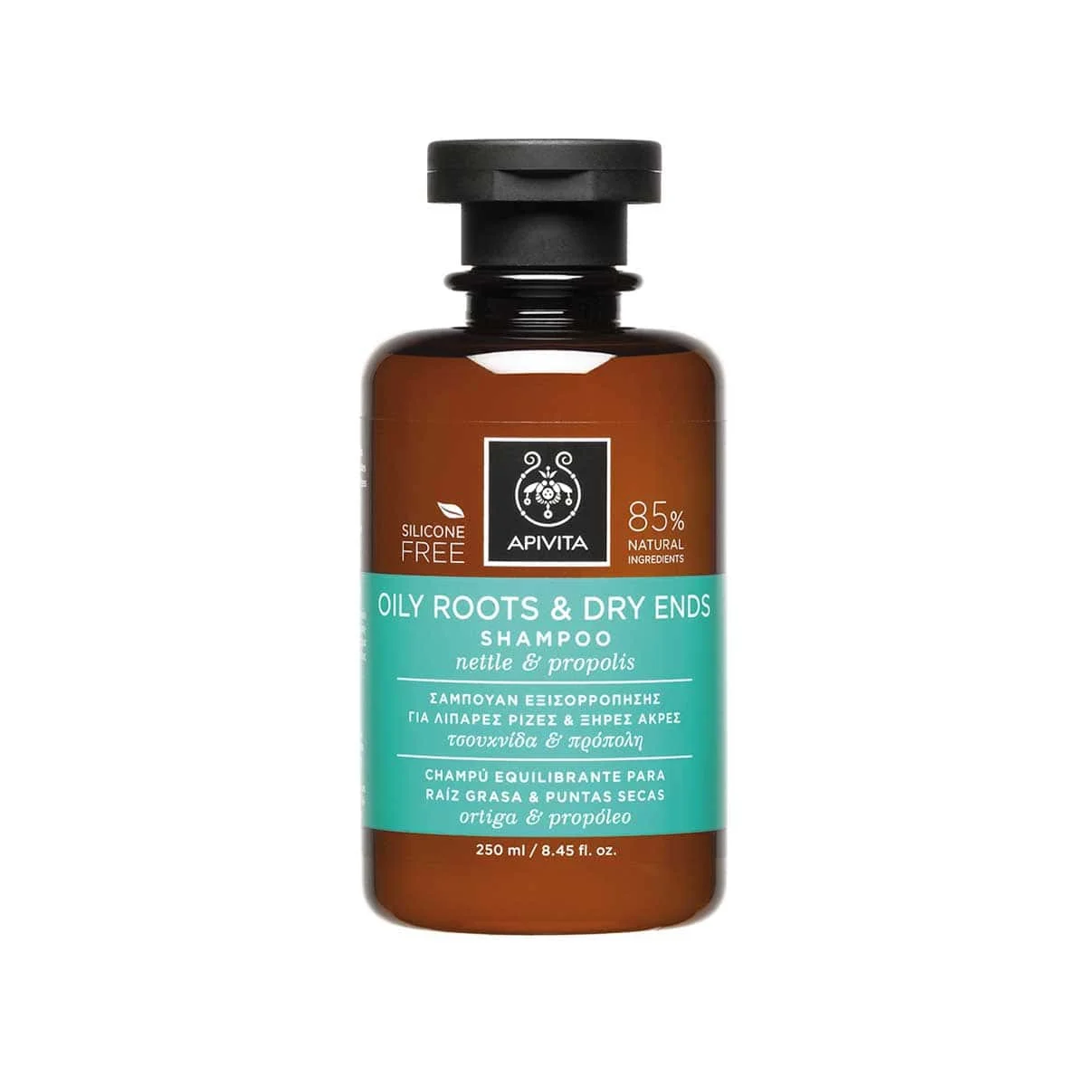 Φωτογραφία προϊόντος: Medipharmacy Apivita Shampoo Oily Roots & Dry Ends Nettle & Propolis 250 ml