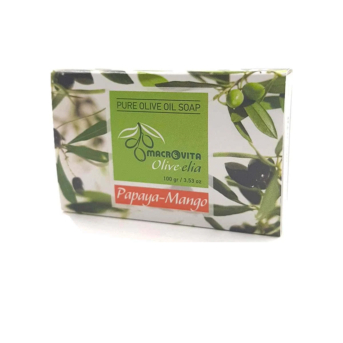 Φωτογραφία προϊόντος: Medipharmacy Macrovita Pure Olive Oil Soap Papaya - Mango 100 gr