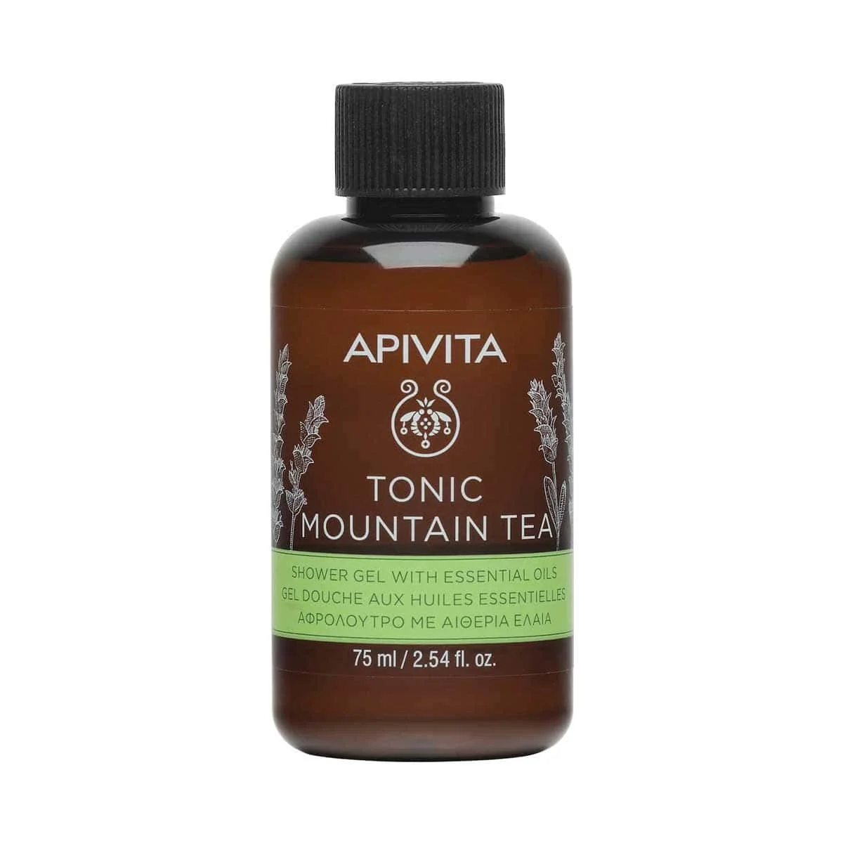 Φωτογραφία προϊόντος: Medipharmacy Apivita Tonic Mountain Tea Αφρόλουτρο με Αιθέρια Έλαια 75 ml
