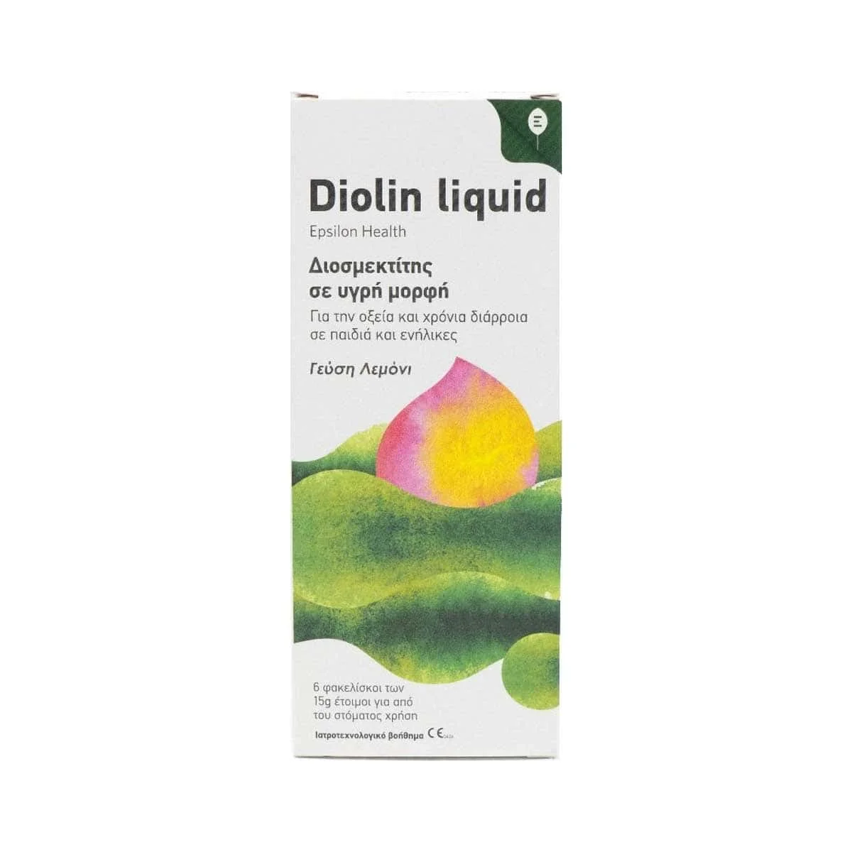 Φωτογραφία προϊόντος: Medipharmacy Epsilon Health Diolin Liquid 6 Φακελίσκοι x 15 gr