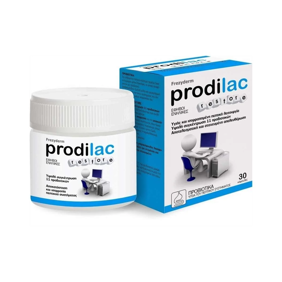 Φωτογραφία προϊόντος: Medipharmacy Frezyderm Prodilac Restore Προβιοτικά 30 κάψουλες