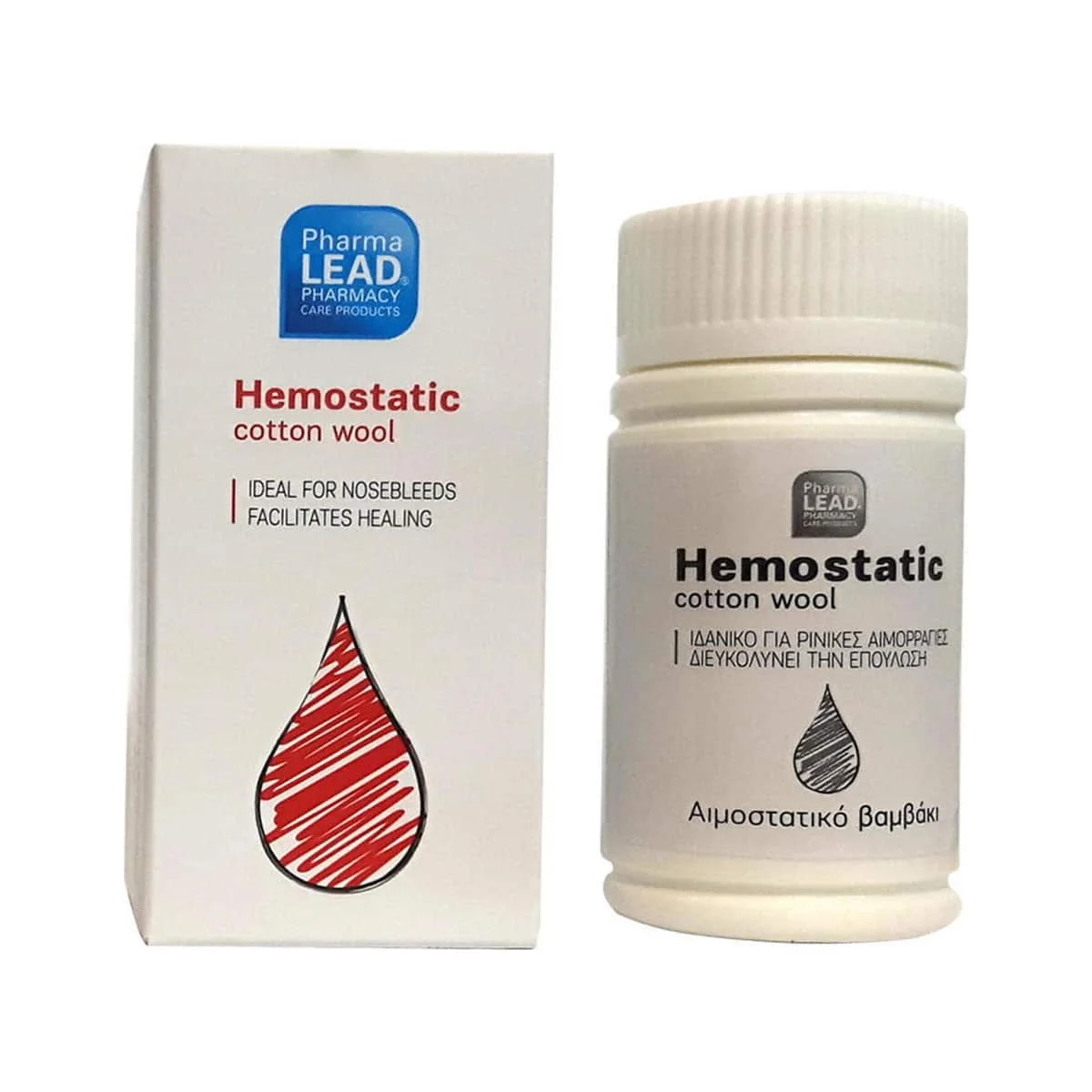 Φωτογραφία προϊόντος: Medipharmacy PharmaLead Hemostatic Cotton Wool Αιμοστατικό Βαμβάκι 2 gr