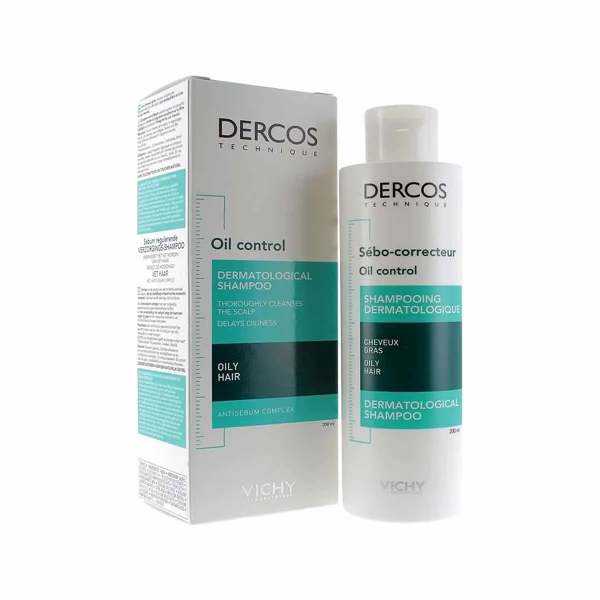 Φωτογραφία προϊόντος: Medipharmacy Vichy Dercos Oil Correct Σαμπουάν για Βαθύ Καθαρισμό για Λιπαρά Μαλλιά 200 ml