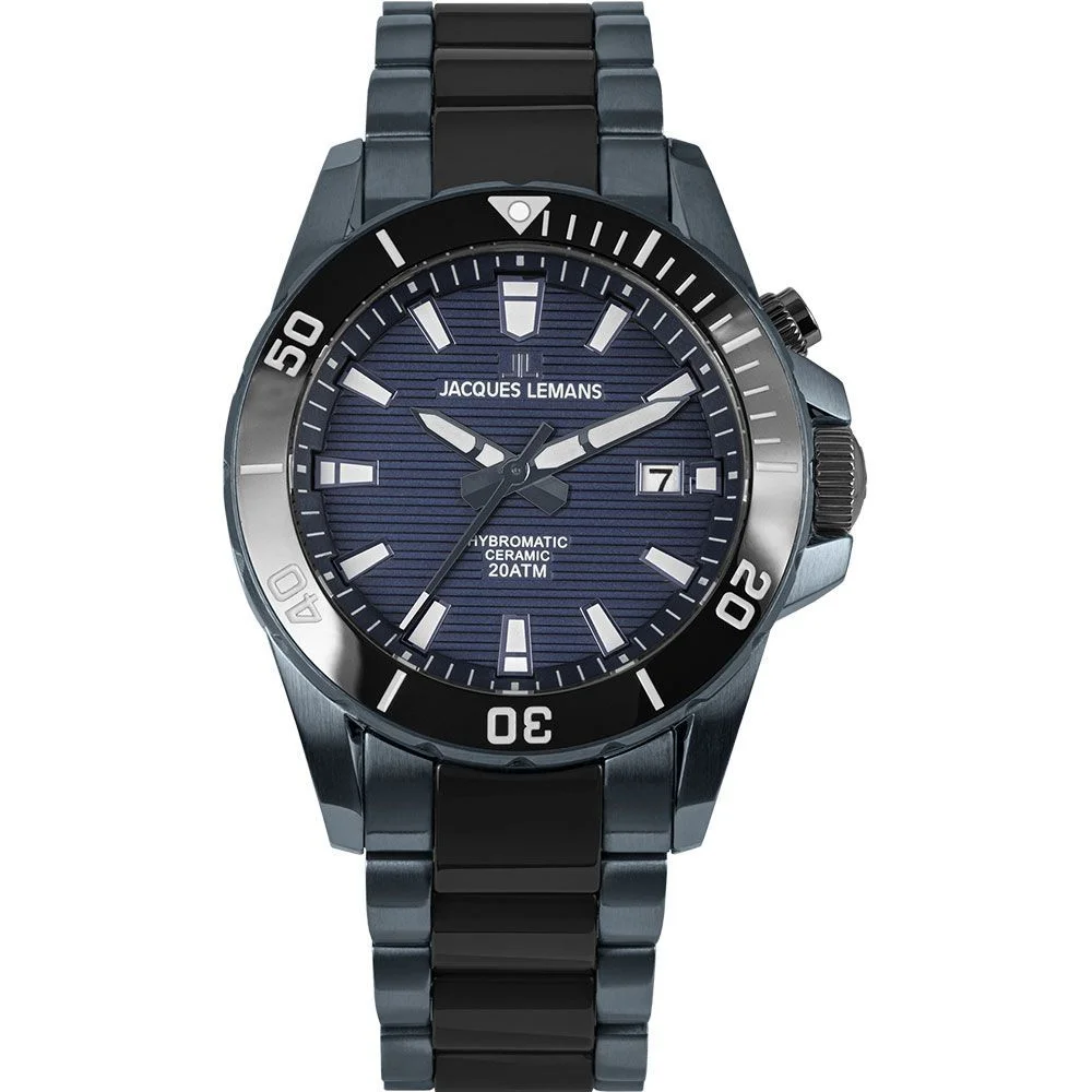 Φωτογραφία προϊόντος: Jacques Lemans 1-2222B Hybromatic Mens Watch 42mm 20ATM