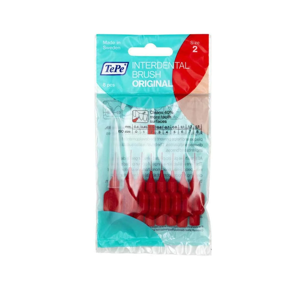 Φωτογραφία προϊόντος: Medipharmacy TePe Interdental Brushes Μεσοδόντια Βουρτσάκια 0.5 mm 8 τμχ Κόκκινο