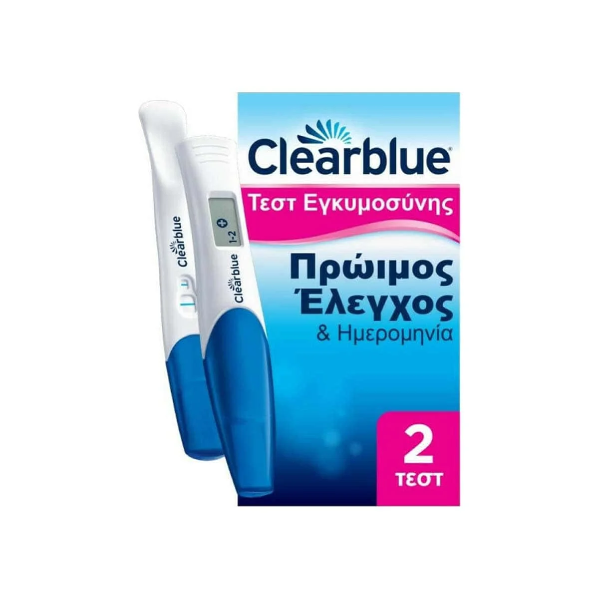 Φωτογραφία προϊόντος: Medipharmacy Clearblue Double Check & Date Ψηφιακό Τεστ Εγκυμοσύνης Πρώιμος Έλεγχος & Ημερομηνία 2 τμχ