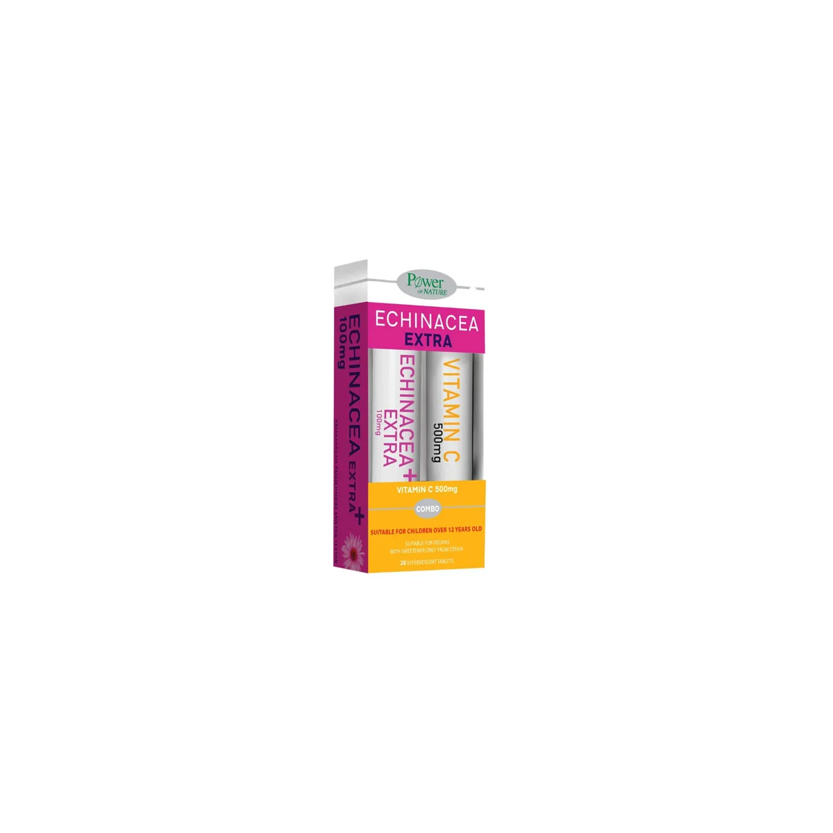 Φωτογραφία προϊόντος: Medipharmacy Power of Nature Echinacea Extra 24 αναβράζοντα δισκία & Δώρο Vitamin C 500 mg 20 αναβράζοντα δισκία