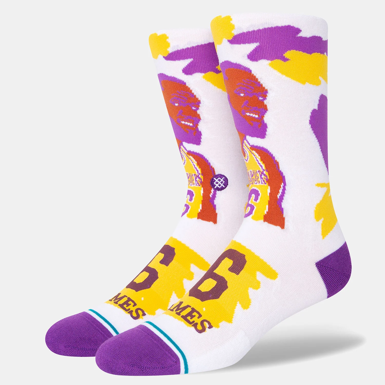 Φωτογραφία προϊόντος: STANCE PAINT LEBRON CREW SOCKS ΑΣΠΡΟ