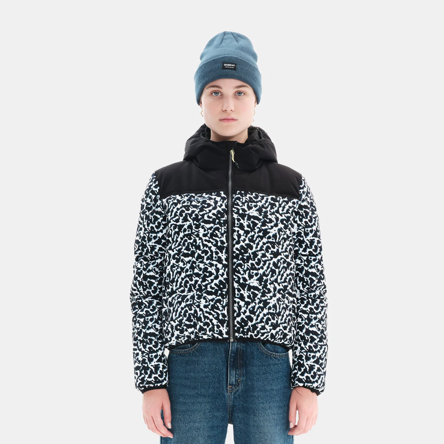 Φωτογραφία προϊόντος: BASEHIT WOMEN'S HOODED PUFFER JACKET ΑΣΠΡΟ