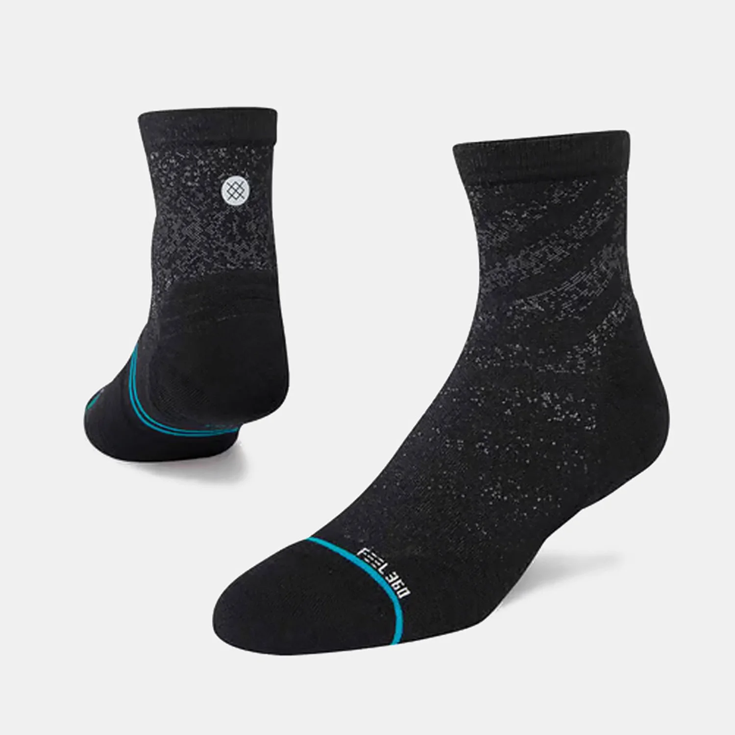 Φωτογραφία προϊόντος: STANCE RUN LIGHT QUARTER SOCKS ΜΑΥΡΟ