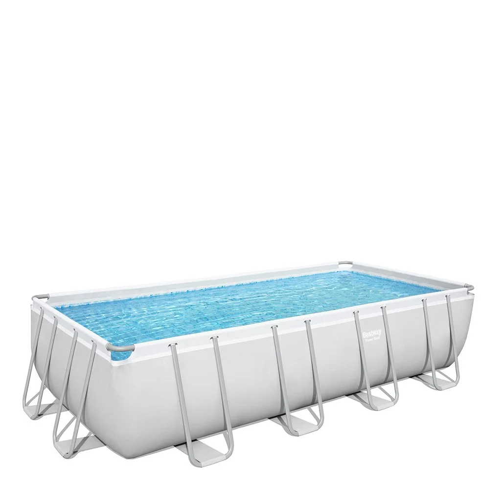 Φωτογραφία προϊόντος: Πισίνα BESTWAY POWER STEEL RECTANGULAR FRAME POOL 4.88x2.44x1.22m