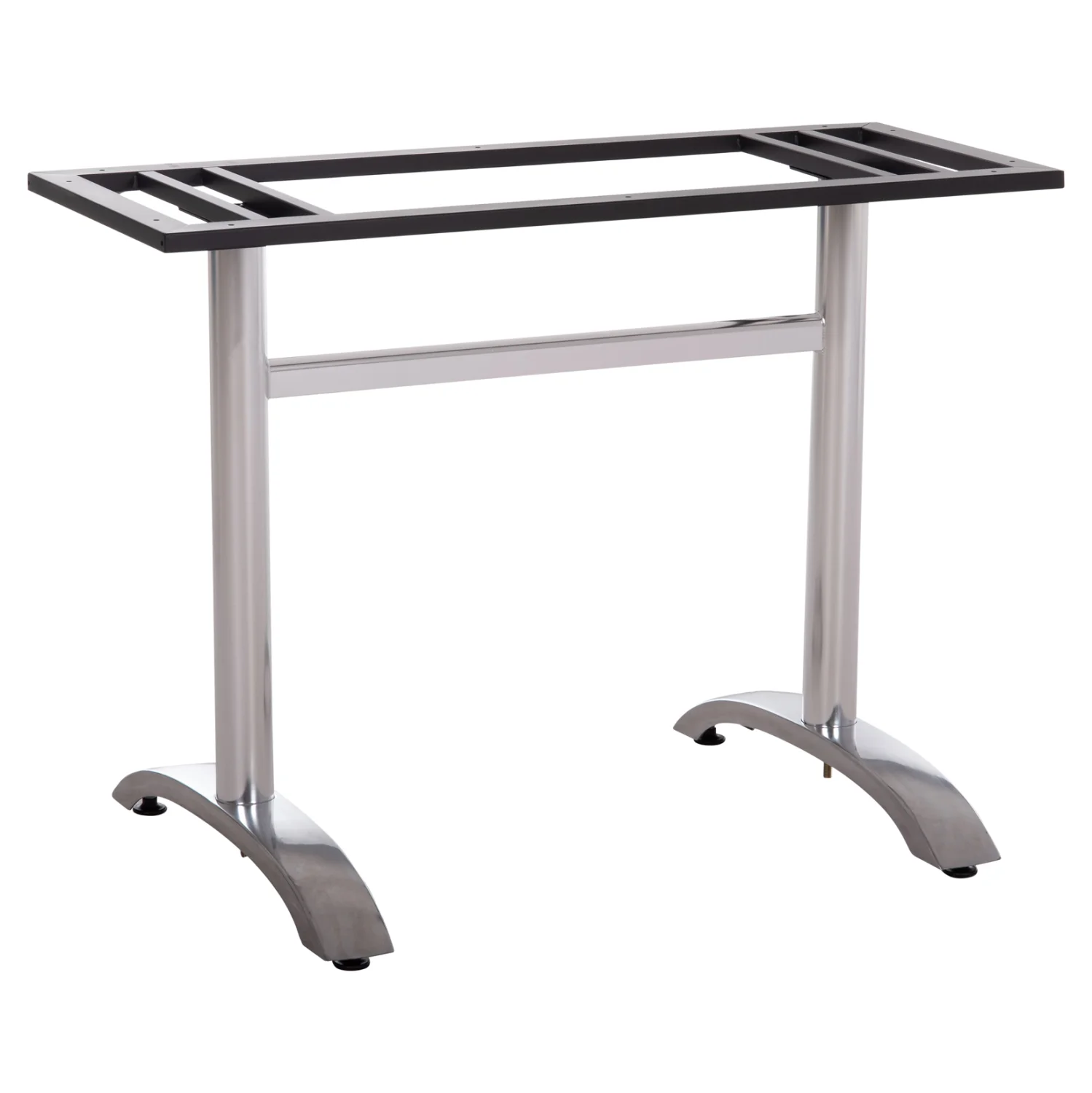 Φωτογραφία προϊόντος: b2b markt ΒΑΣΗ ΤΡΑΠΕΖΙΟΥ ΜΕΤΑΛΛΙΚΗ ΔΙΠΛΗ HM461.13 ΧΡΩΜΙΟΥ ΜΕ ΡΕΓΟΥΛΑΤΟΡΟΥΣ 100x60x73Υεκ.