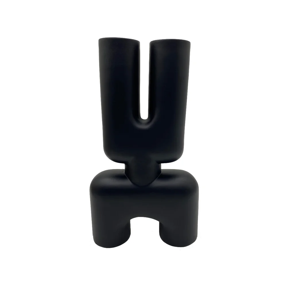 Φωτογραφία προϊόντος: Liberta MORP ΒΑΖΟ 19x7x32cm POLYRESIN ΜΑΥΡΟ - POLYRESIN - 19Μx7Πx32Υ
