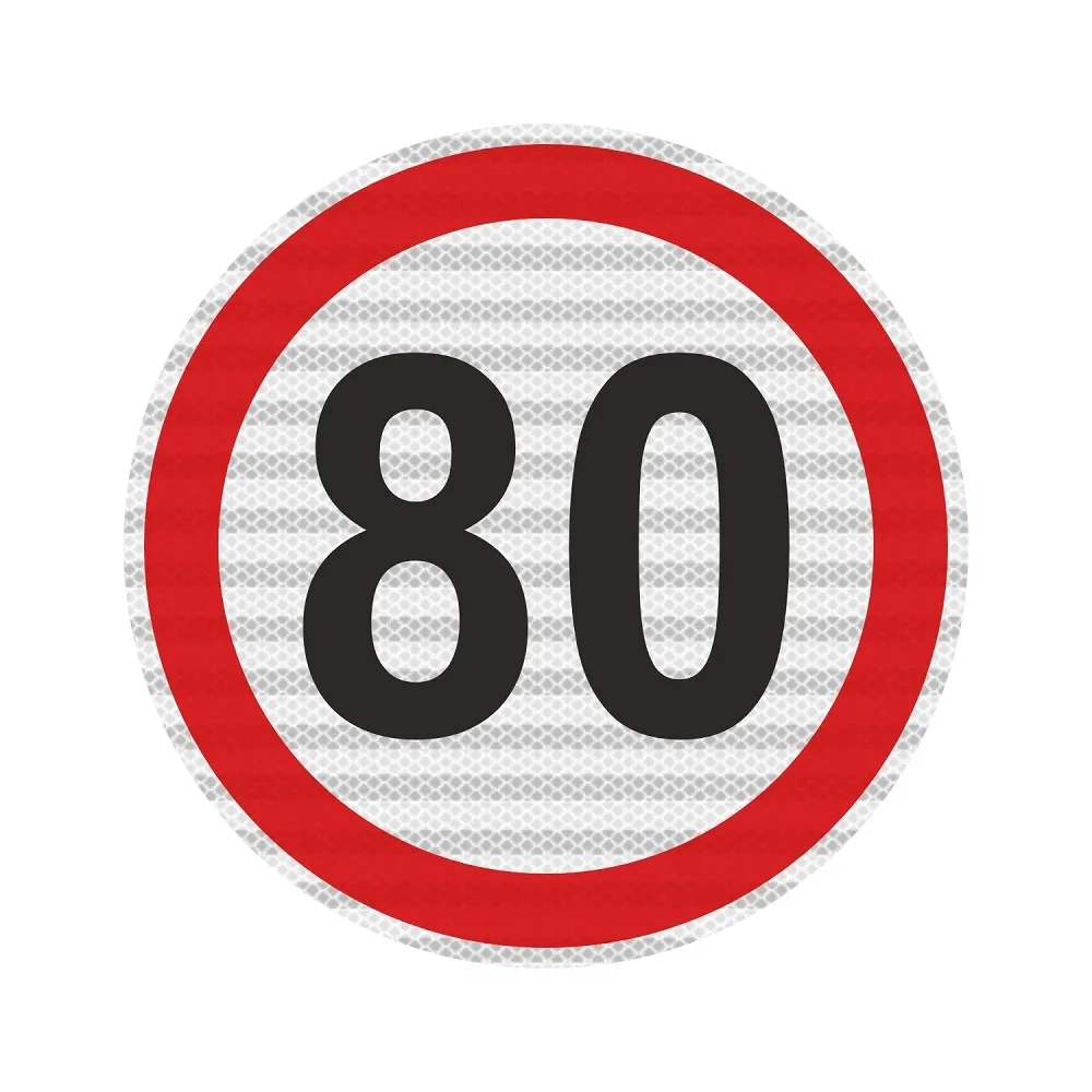 Φωτογραφία προϊόντος: OEM Όριο ταχύτητας 80km/h Αυτοκόλλητο - T02