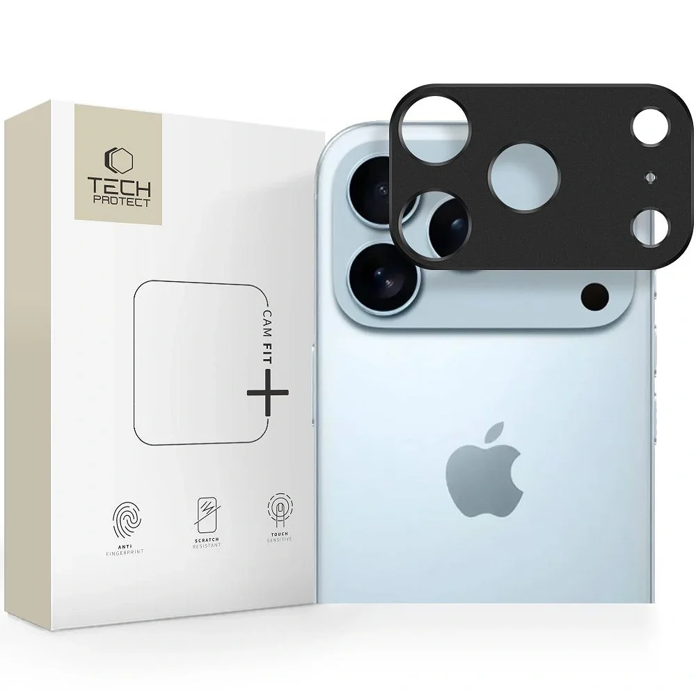 Φωτογραφία προϊόντος: Tech-Protect Camera Lens Protector Camalloy Fit+ iPhone 17 Pro Max Black