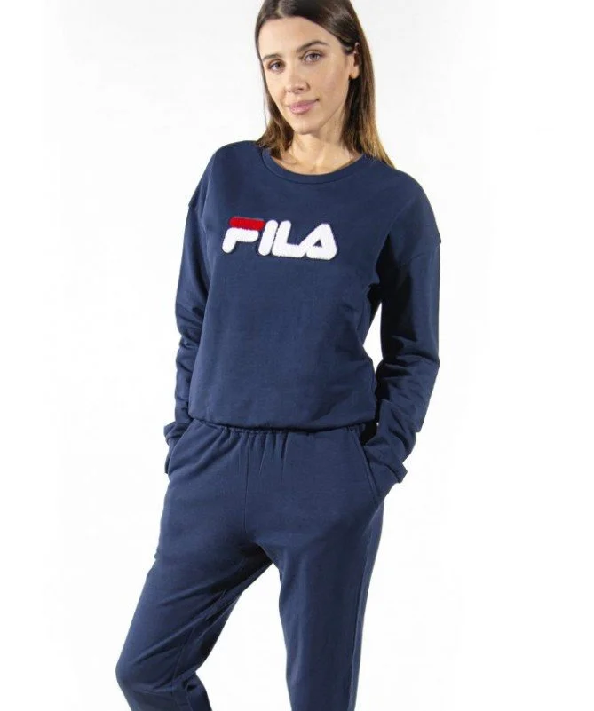 Φωτογραφία προϊόντος: Fila Γυναικεία Φόρμα homewear με Ζακέτα Κωδ. FPW 4065 Μπλε