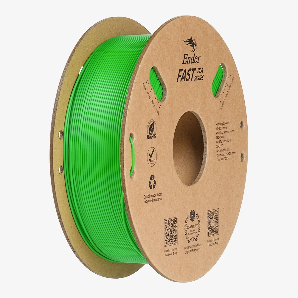 Φωτογραφία προϊόντος: Creality Ender Fast PLA Green 300mms 3D Printer Filament 1 kg Spool,1.81