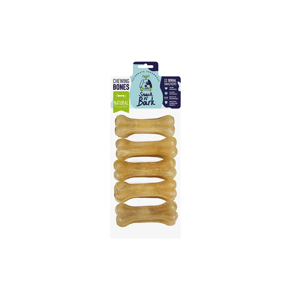Φωτογραφία προϊόντος: Snack n' Bark Snack N Bark Κόκκαλο για Σκύλους Φυσικό 8εκ. 20gr 10τμχ