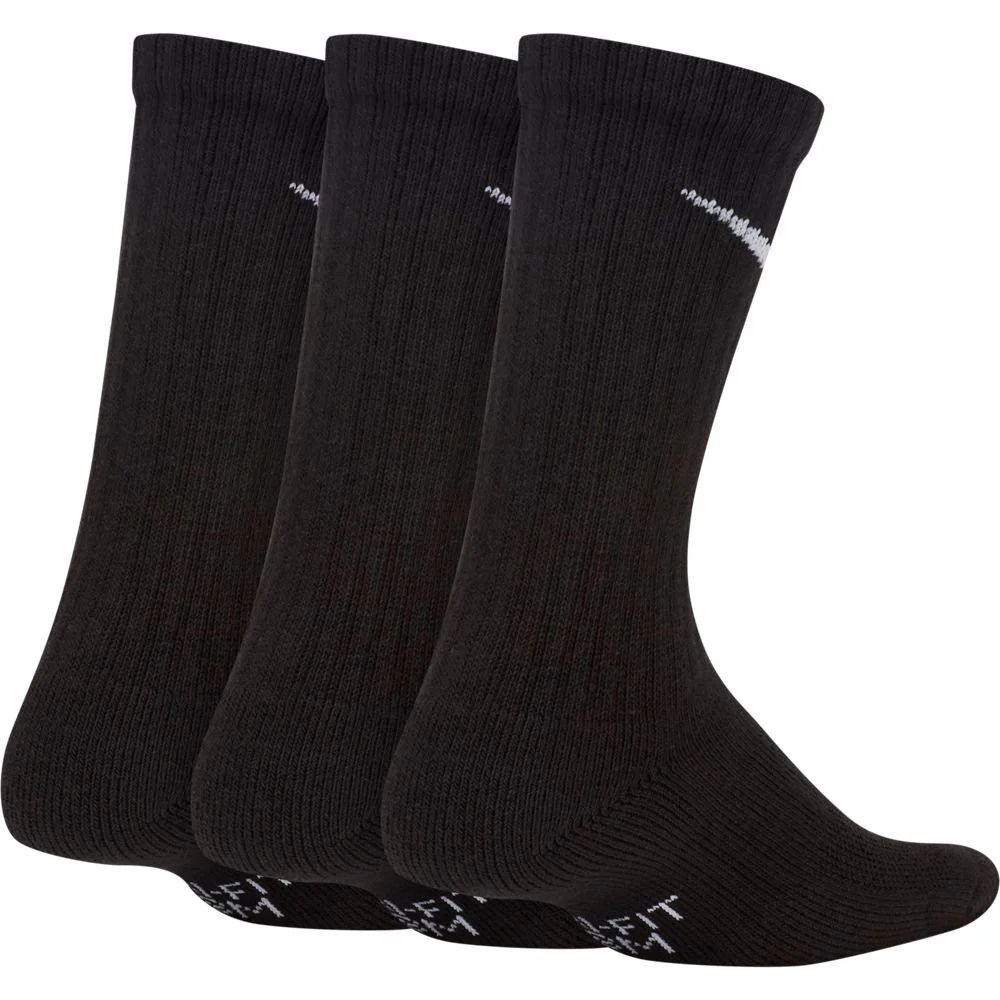 Φωτογραφία προϊόντος: Nike Performance Cushioned Crew Αθλητικές Παιδικές Κάλτσες Μαύρες 3 Ζευγάρια SX6842-010 ΜΑΥΡΟ