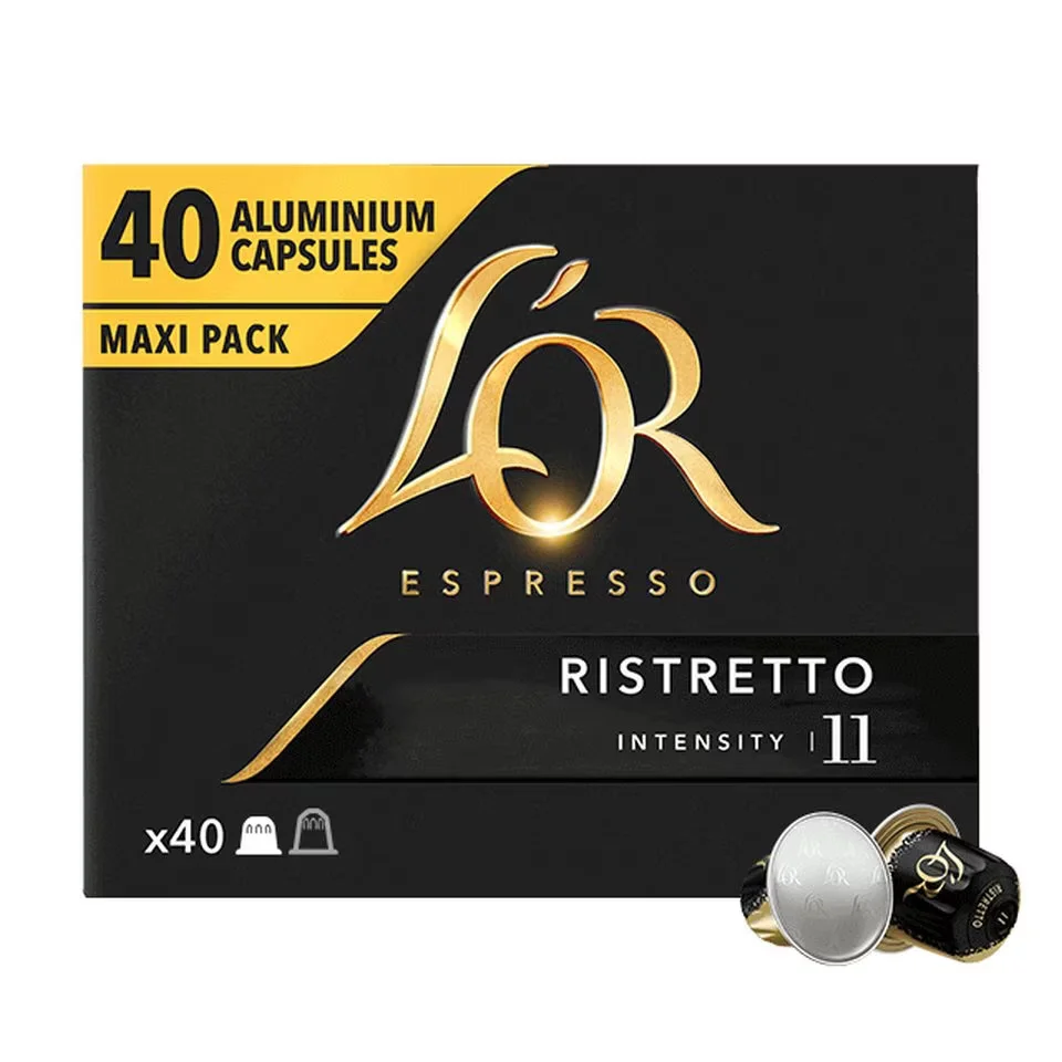 Φωτογραφία προϊόντος: Κάψουλες Espresso LOR Ristretto συμβατές με Μηχανή Nespresso 40τεμ.