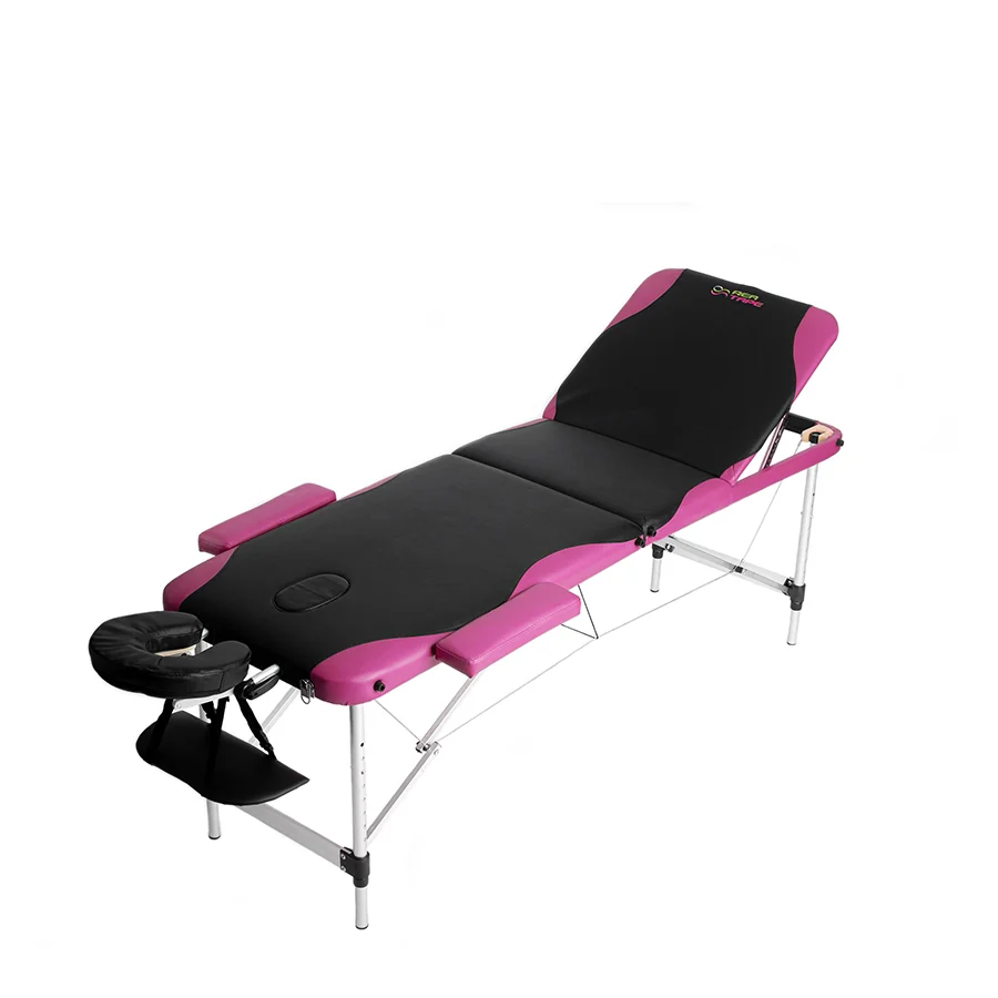Φωτογραφία προϊόντος: OEM Rea Massage κρεβάτι μασάζ 186x60cm/15kg - Μαύρο/Ροζ