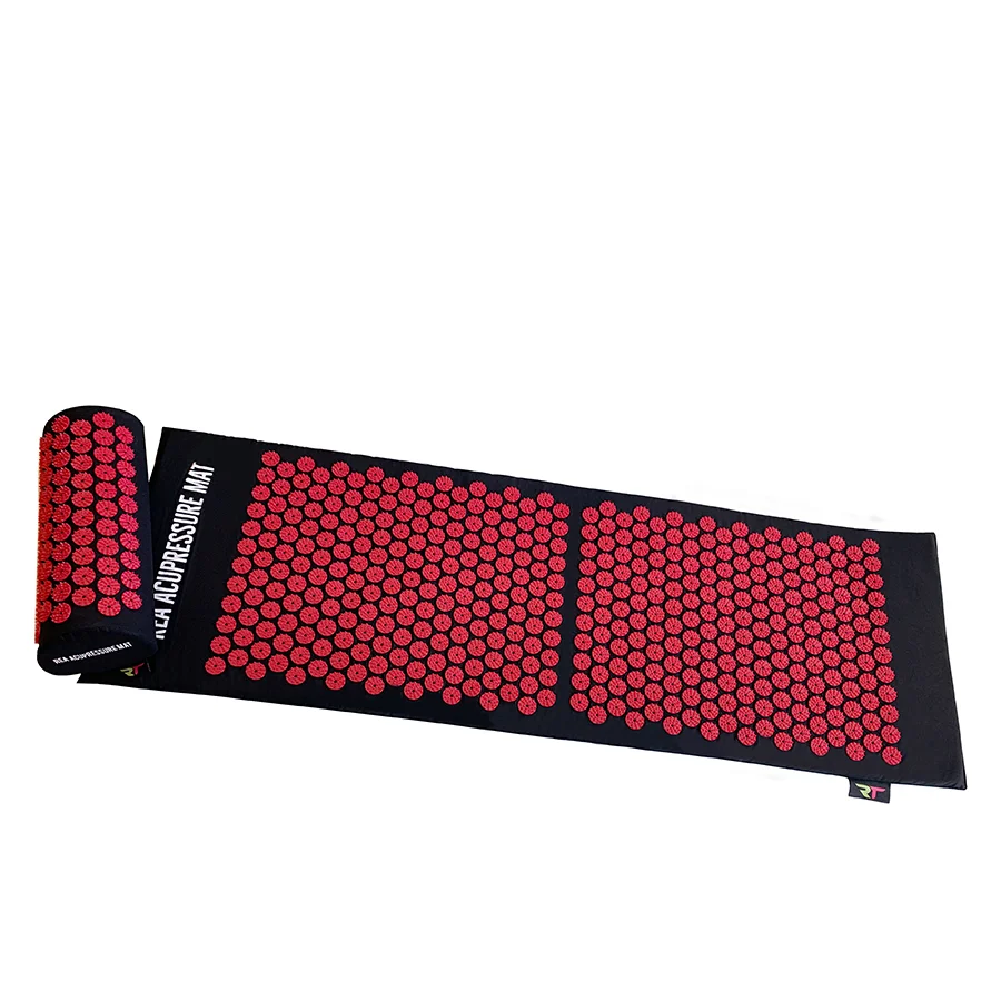 Φωτογραφία προϊόντος: OEM Rea Acupressure Set πιέσεων: Στρώμα 128x42cm & Μαξιλάρι 37x15x10cm Μαύρο/Κόκκινο