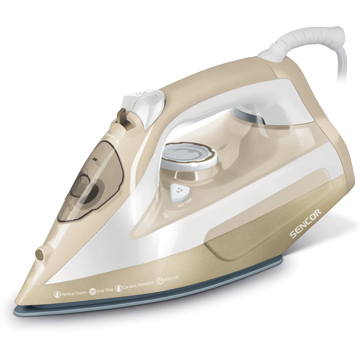 Φωτογραφία προϊόντος: Ατμοσίδερο Sencor SSI 6110GD 2600 W με Κεραμική Πλάκα Gold