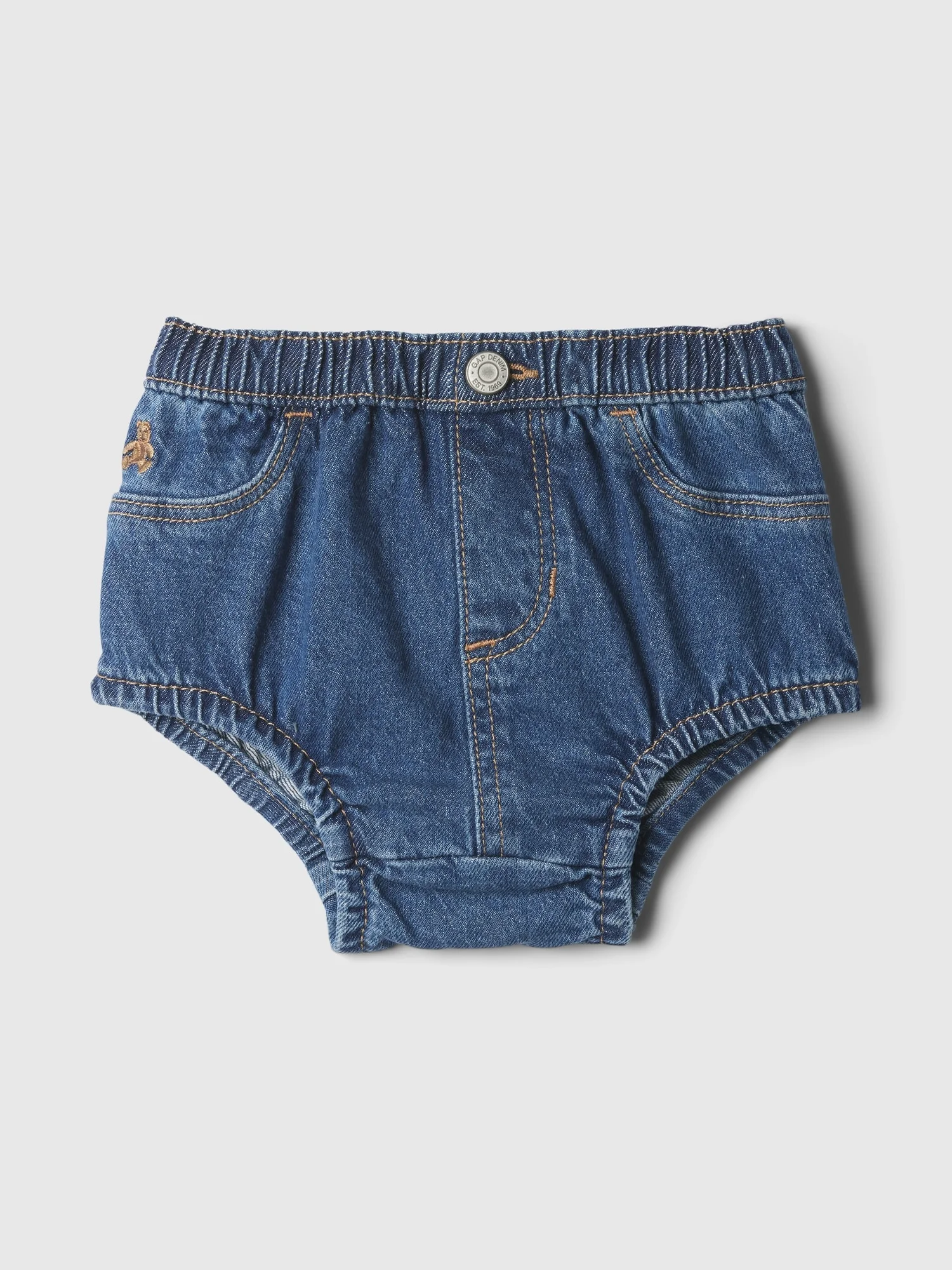 Φωτογραφία προϊόντος: GAP Μπλε Βρεφικό Denim Σορτς Πάνας dark wash