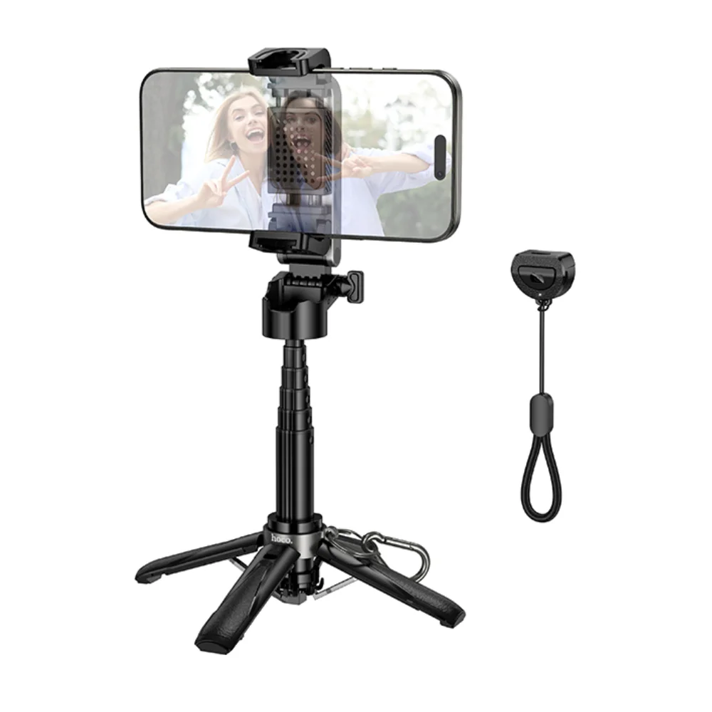 Φωτογραφία προϊόντος: Βάση Στήριξης και Selfie Stick Hoco K27 Magic Mini για Συσκευές 4.5"- 7" με Τηλεχειρισμό Bluetooth v5.2 55mAh και Δυνατότητα Επέκτασης