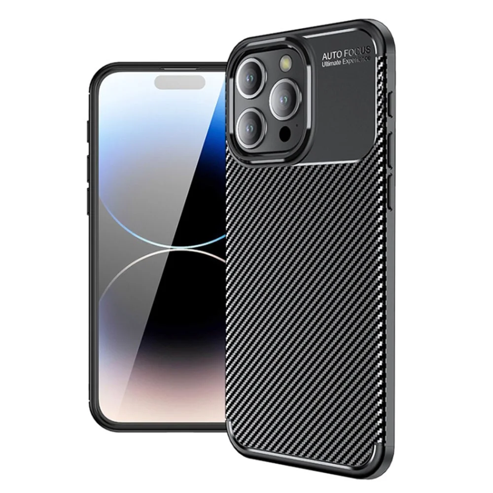 Φωτογραφία προϊόντος: Θήκη Ancus AutoFocus Carbon Fiber για Apple iPhone 16 Pro Μαύρη