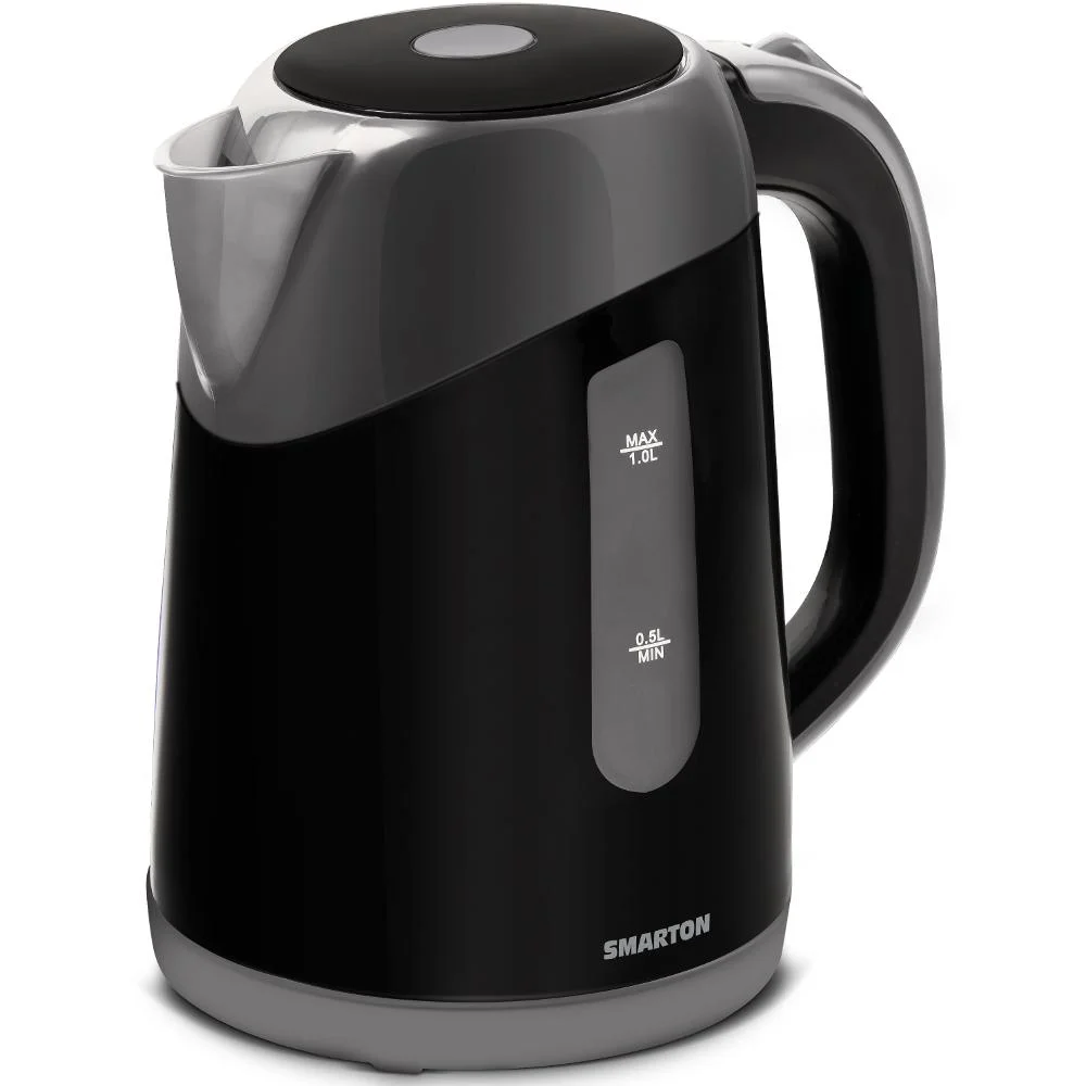 Φωτογραφία προϊόντος: Βραστήρας 1lt 1200W Smarton WK 100 Μαύρο/Ασημί