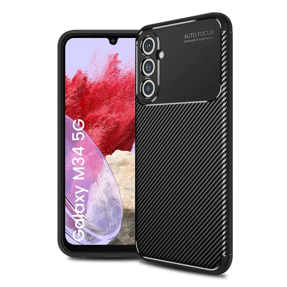 Φωτογραφία προϊόντος: Θήκη Ancus AutoFocus Carbon Fiber για Samsung SM-M346 Galaxy M34 Μαύρο