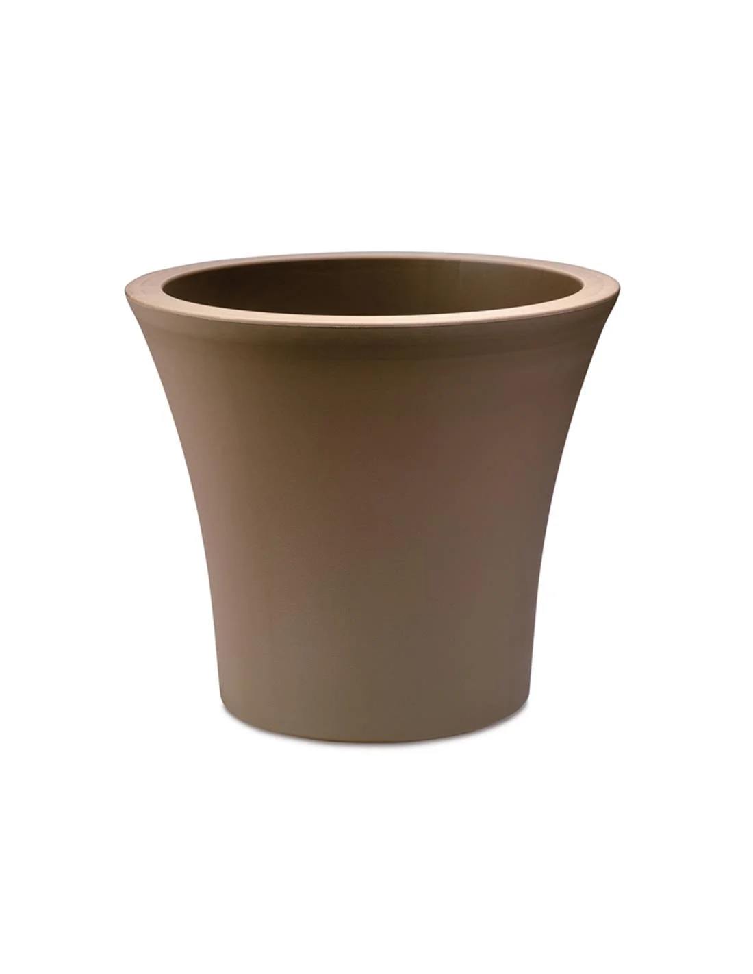 Φωτογραφία προϊόντος: Plastona Γλάστρα CITY με ρόδες SPICY BROWN 45Χ39.5 εκ.