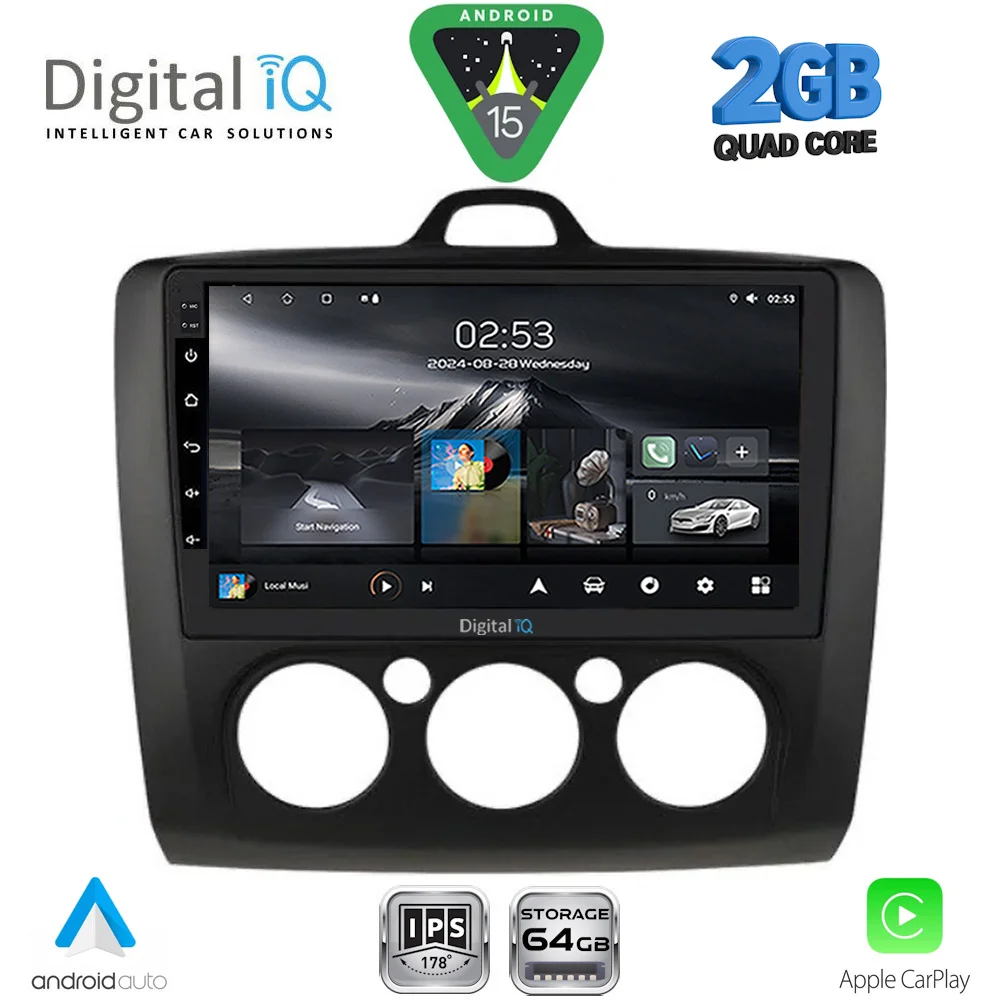 Φωτογραφία προϊόντος: DIGITAL IQ RSD 1156BL_CPA A/C (9inc) MULTIMEDIA TABLET for FORD FOCUS mod. 2005-2012 (BLACK)