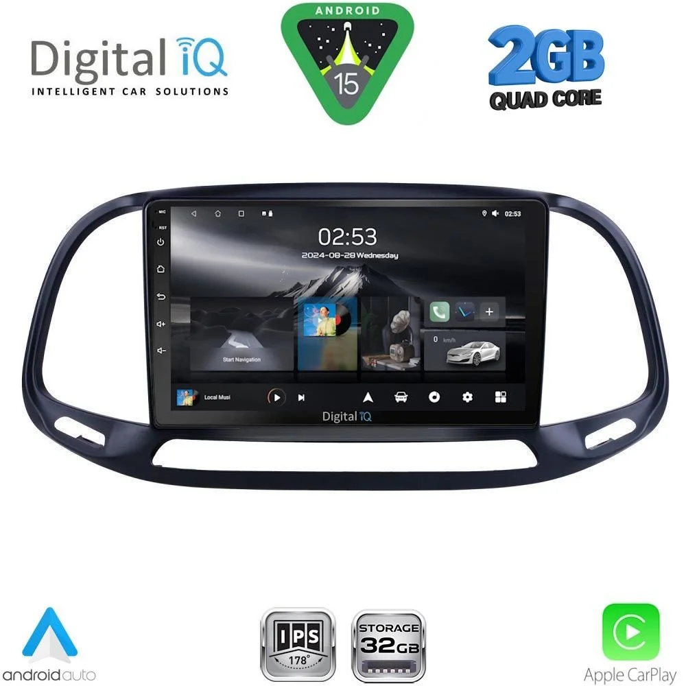 Φωτογραφία προϊόντος: DIGITAL IQ RSD 1138_CPA (9inc) MULTEMDIA MULTIMEDIA TABLET for FIAT DOBLO – OPEL COMBO mod. 2015-2018