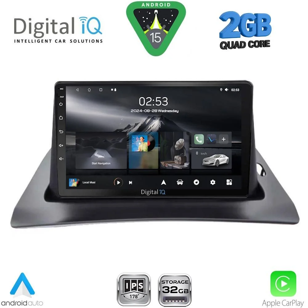 Φωτογραφία προϊόντος: DIGITAL IQ RSD 1550_CPA (9inc) MULTIMEDIA TABLET for RENAULT KANGOO mod. 2010-2021