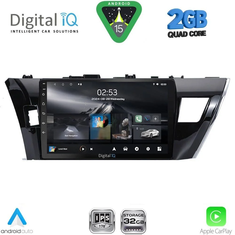 Φωτογραφία προϊόντος: DIGITAL IQ RSD 1714SM_CPA (10inc) MULTIMEDIA TABLET for TOYOTA COROLLA mod. 2013-2016