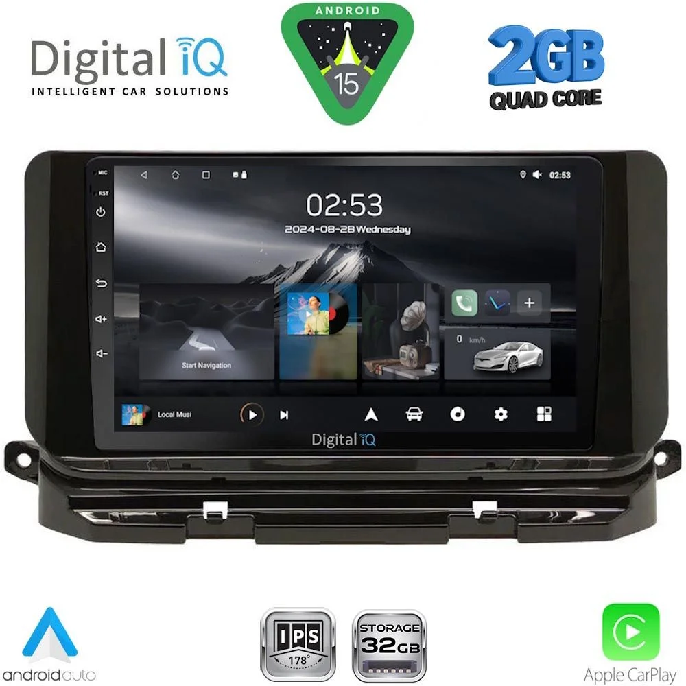 Φωτογραφία προϊόντος: DIGITAL IQ RSD 1598_CPA (10inc) MULTIMEDIA TABLET for SKODA OCTAVIA 8 mod. 2021-2026
