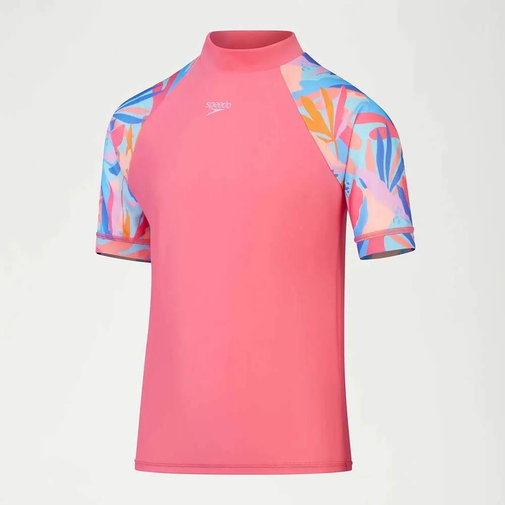 Φωτογραφία προϊόντος: Speedo Girl's Printed Short Sleeve UV Protection Sun Top Φούξια 81173116773 (Speedo)