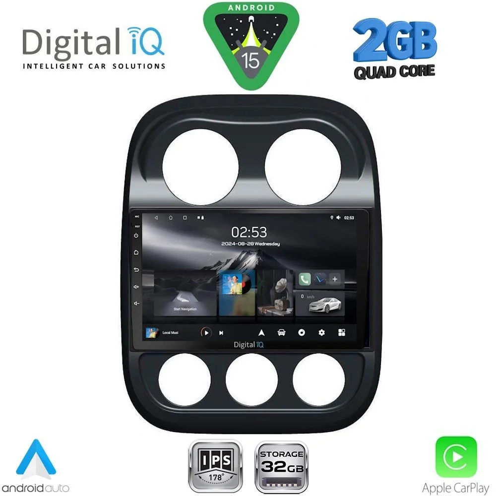 Φωτογραφία προϊόντος: DIGITAL IQ RSD 1277_CPA (10inc) MULTIMEDIA TABLET for JEEP COMPASS - PATRIOT mod. 2007-2016