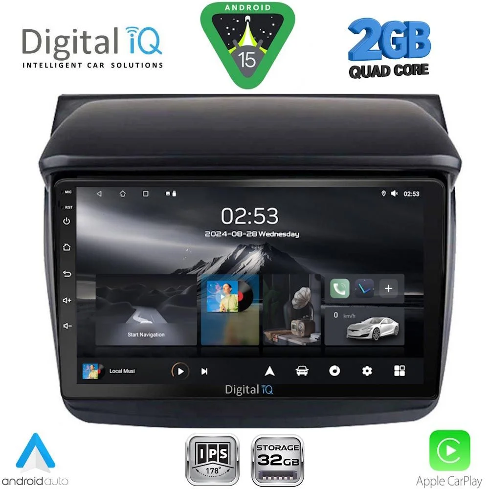 Φωτογραφία προϊόντος: DIGITAL IQ RSD 1436_CPA (9inc) MULTIMEDIA TABLET for MITSUBISHI L200 mod. 2006-2015