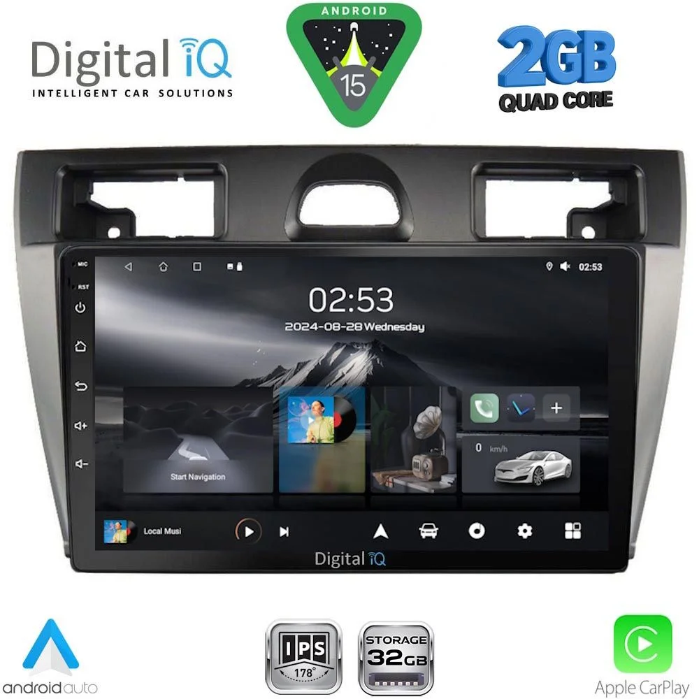 Φωτογραφία προϊόντος: DIGITAL IQ RSD 1153SL_CPA (9inc) MULTIMEDIA TABLET for FORD FIESTA mod. 2005-2008 (SILVER)